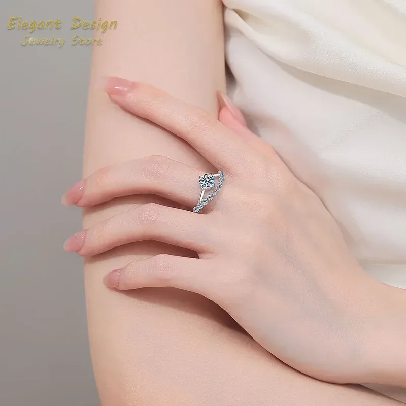Moissanite Engagement Ring 1 Carat - Crown of Love Platin Pt950 Nişan