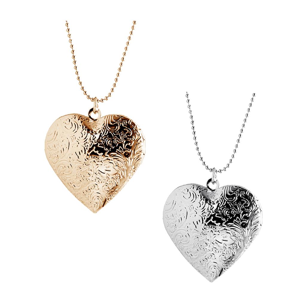 Heart Locket Necklace Photo - Moda Kalp Şeklinde Alaşımlı Fotoğraf Kolye