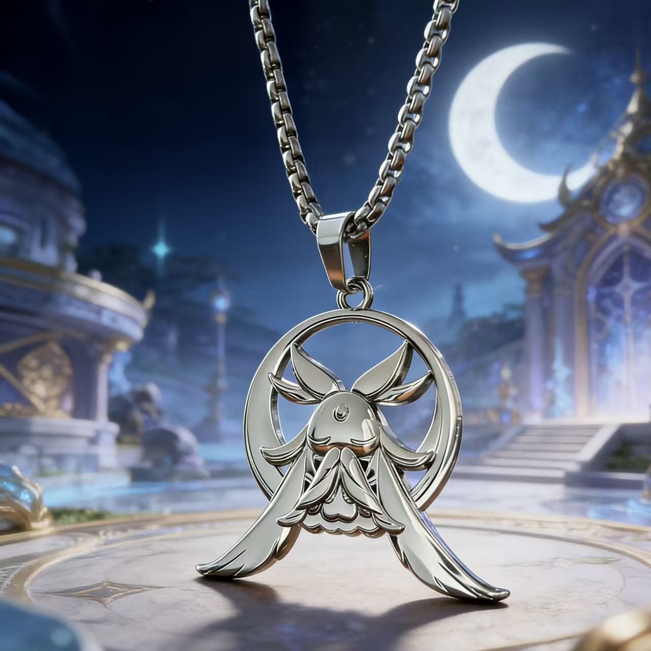 Anime Pendant Necklace - Oyun Genshin Etki Columbina Kuuhenki Kolye