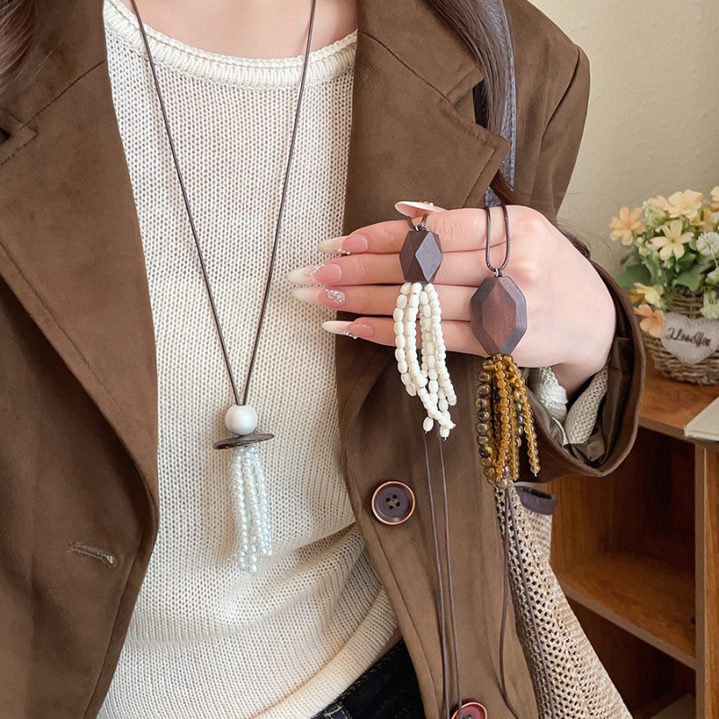 Minar Retro Doğal Taş Kaplan G - Pearl Choker Necklace Vintage incelemesi ve fiyatı