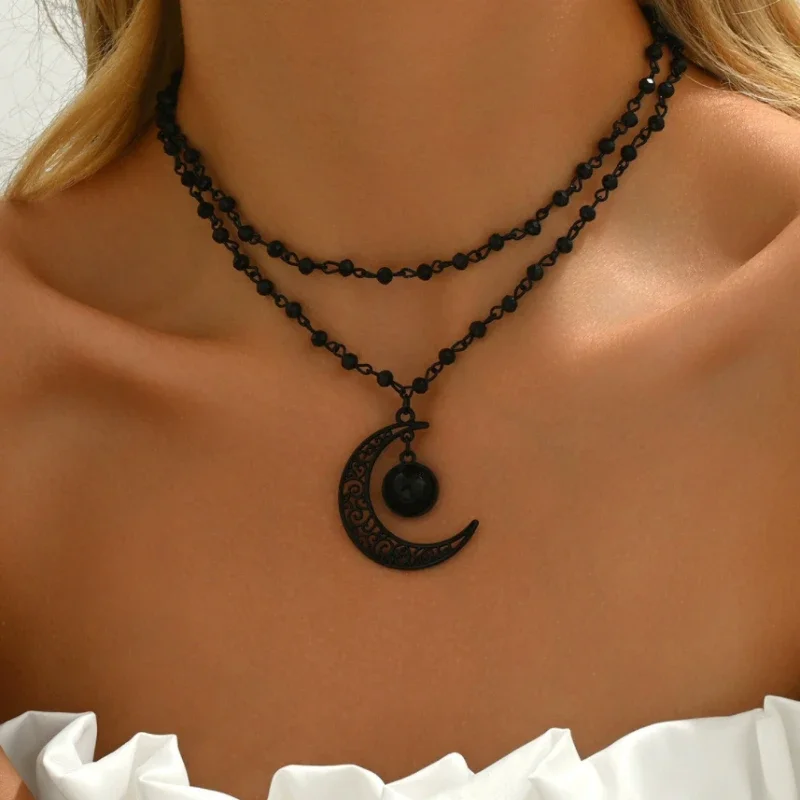 Kadınlar için Gotik Katmanlı H - Layered Pendant Necklace Aesthetic incelemesi ve fiyatı