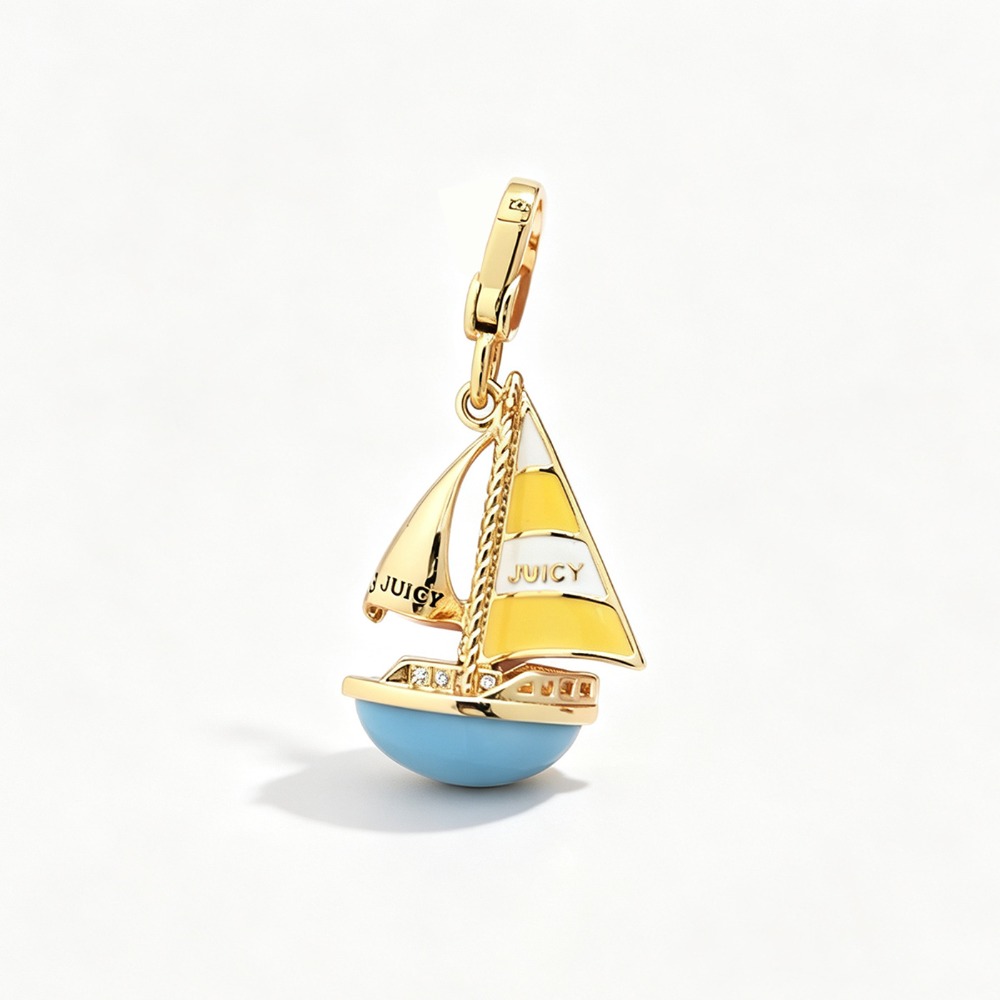 Şık Mine Kaplama Mavi Yelkenli - Initial Letter Necklace 18K Gold incelemesi ve fiyatı