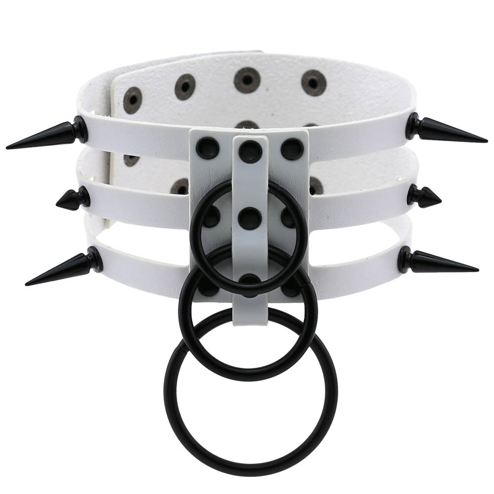 Moda Kadın Erkek Siyah Perçinl - Goth Punk Spike Choker incelemesi ve fiyatı