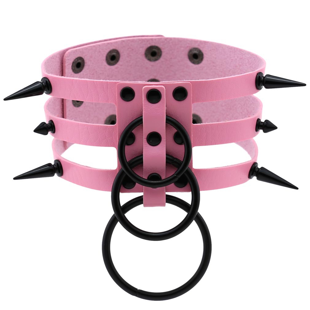 Moda Kadın Erkek Siyah Perçinl - Goth Punk Spike Choker incelemesi ve fiyatı