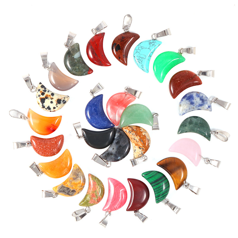 20 adet/torba Doğal Taş Krista - Crystal Pendant Necklace Natural Stone incelemesi ve fiyatı