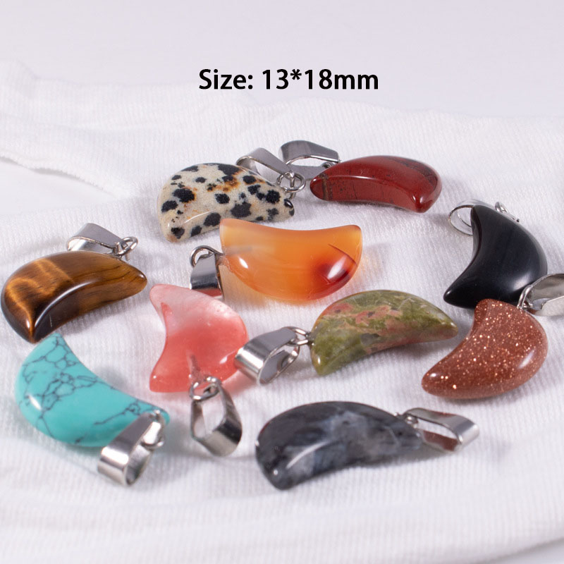 20 adet/torba Doğal Taş Krista - Crystal Pendant Necklace Natural Stone incelemesi ve fiyatı