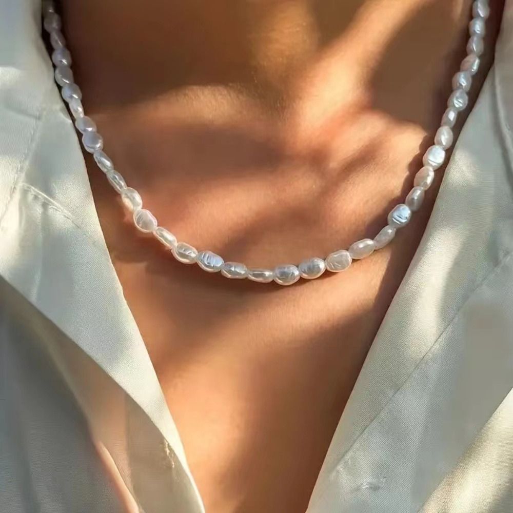 Basit İmitasyon İnci Gerdanlık - Pearl Choker Necklace Vintage incelemesi ve fiyatı