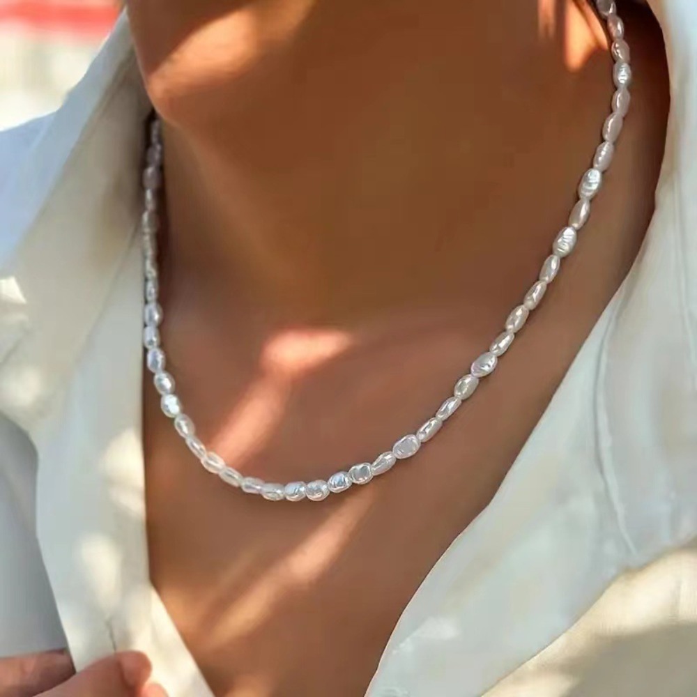 Basit İmitasyon İnci Gerdanlık - Pearl Choker Necklace Vintage incelemesi ve fiyatı