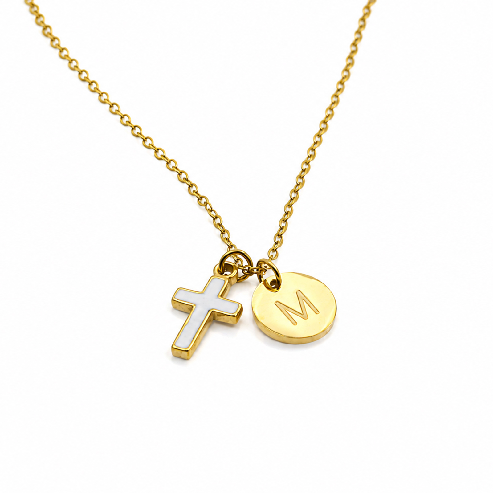 Haç Harfli Kolye Paslanmaz Çel - Initial Letter Necklace 18K Gold incelemesi ve fiyatı