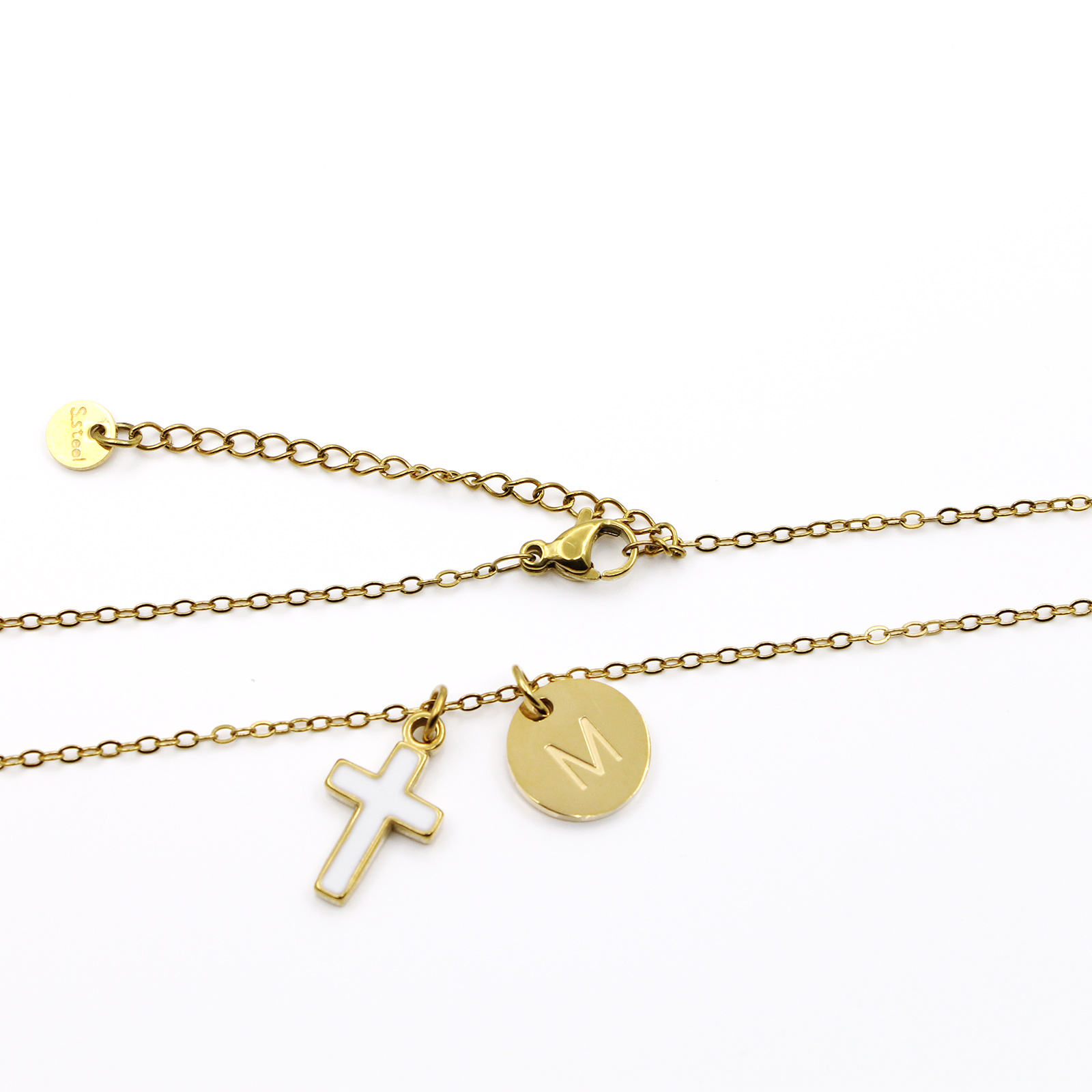Haç Harfli Kolye Paslanmaz Çel - Initial Letter Necklace 18K Gold incelemesi ve fiyatı