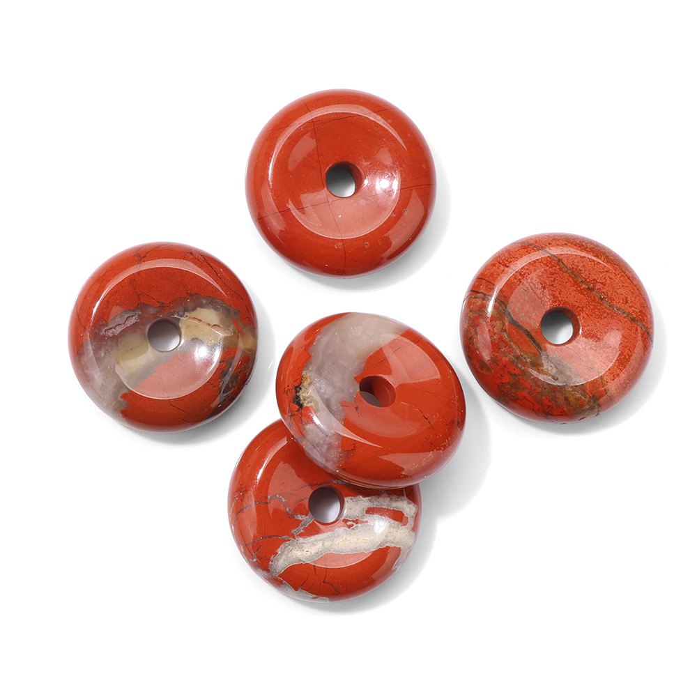 1 adet 25 MM Daire Donut Kolye - Crystal Pendant Necklace Natural Stone incelemesi ve fiyatı
