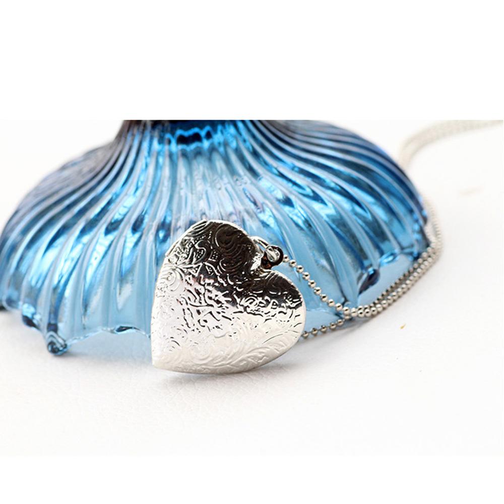Moda Kalp Şeklinde Alaşımlı Fo - Heart Locket Necklace Photo incelemesi ve fiyatı
